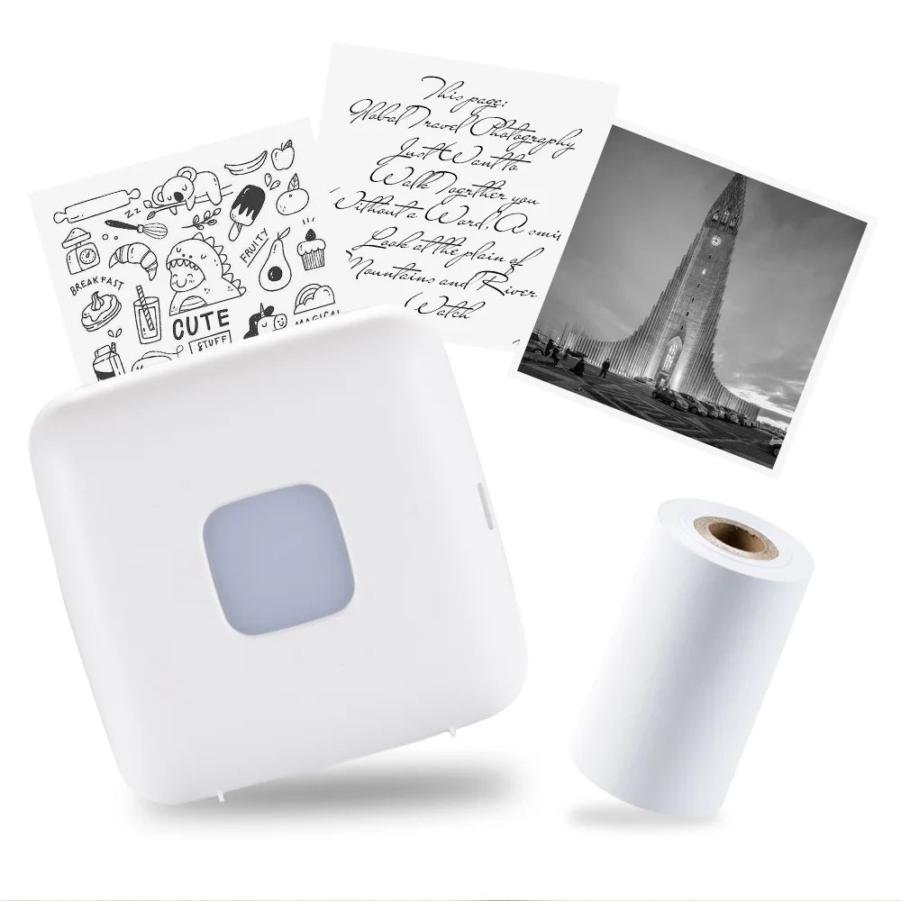 TP6 Pocket Sticker Printer,Portable Bluetooth Pocket Phone Printer for Anatomy Flashcards, Journal, Photos, Notes, Kids Gift
